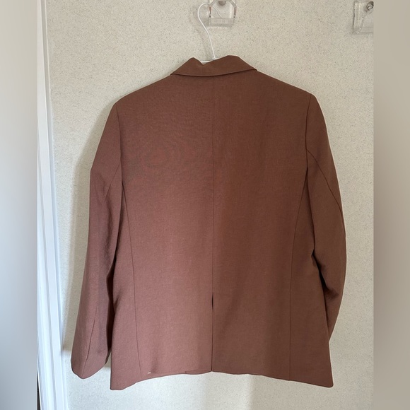 Uniqlo U Tailored Jacket 34 Brown Medium BNWT - Picture 4 of 4
